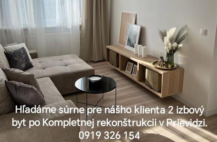 3-szob. lakás, Vétel, Prievidza