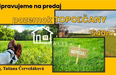 Családiház telek, Eladás, Topoľčany